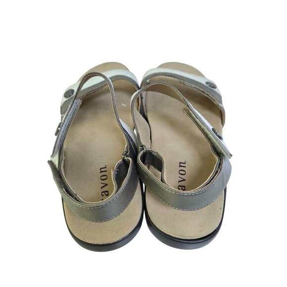 Aravon Katherine Strappy Leather Sandal Comfort Sandal Leather Size 9 - Picture 4 of 8